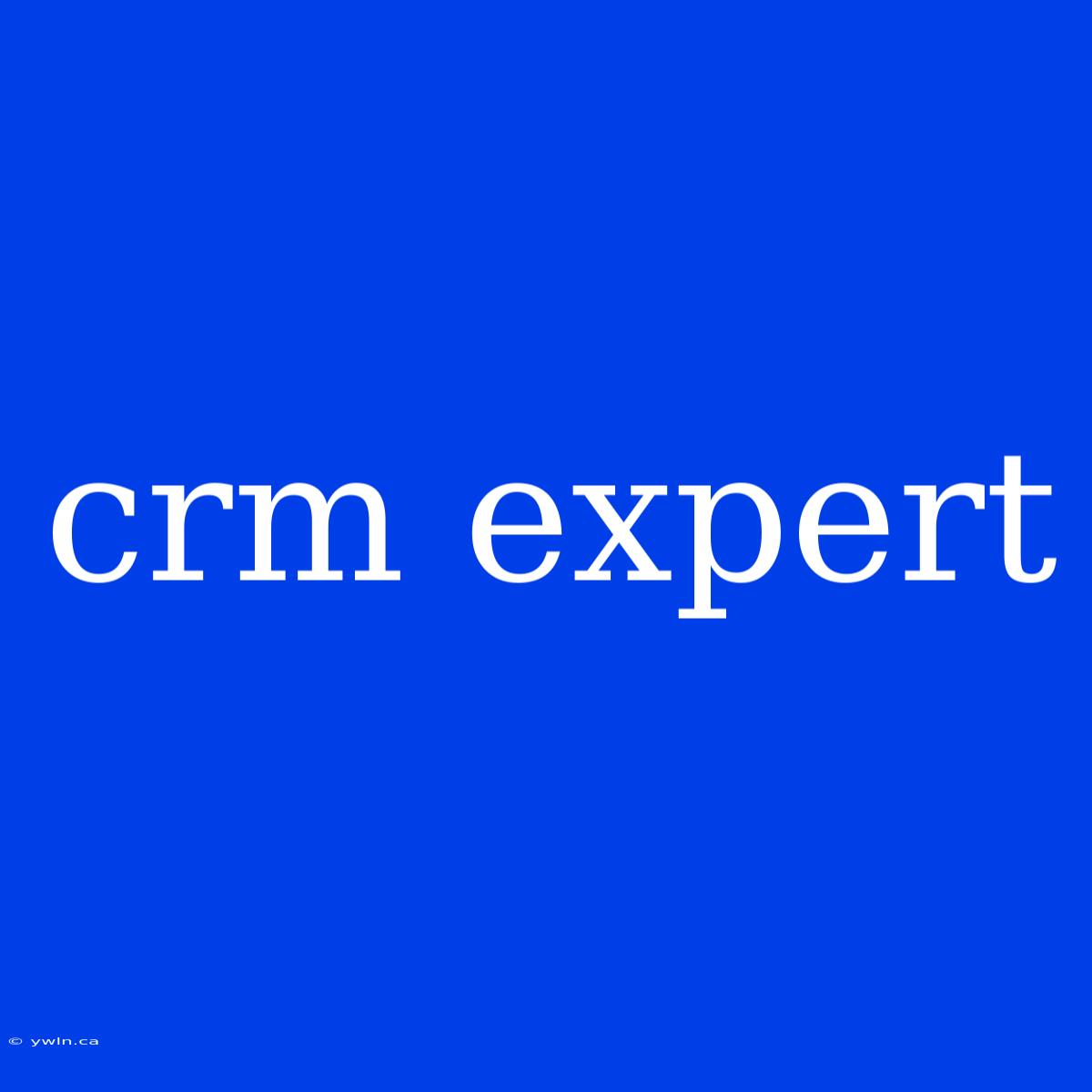 Crm Expert