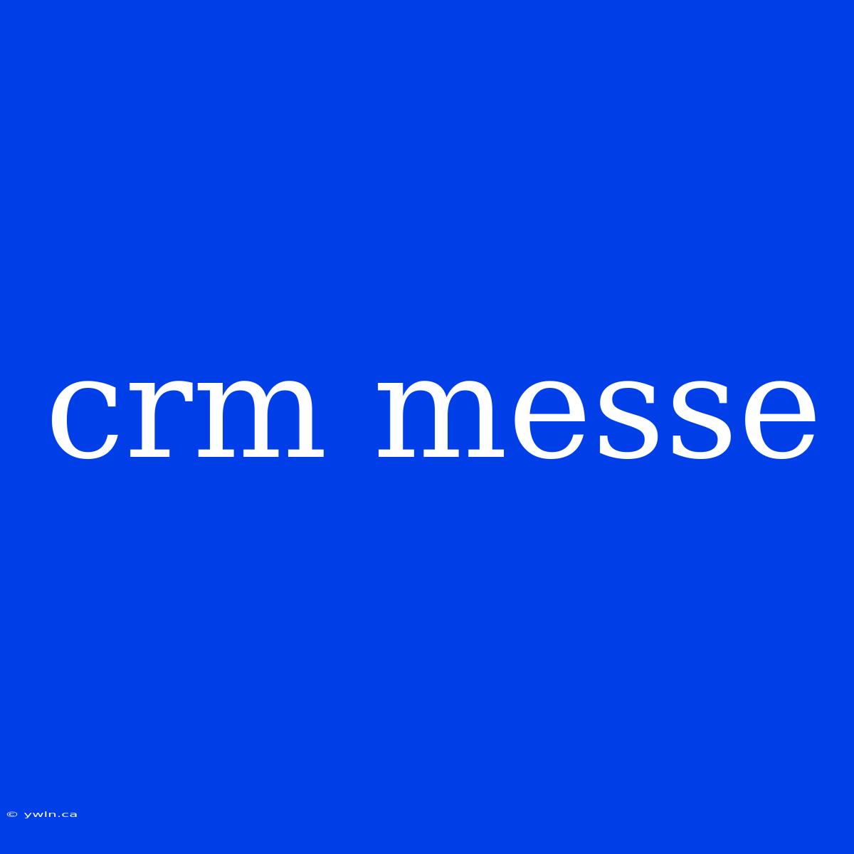 Crm Messe