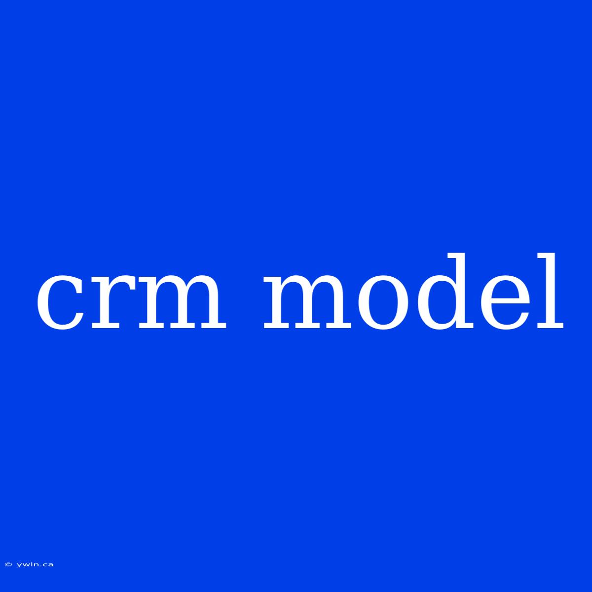 Crm Model