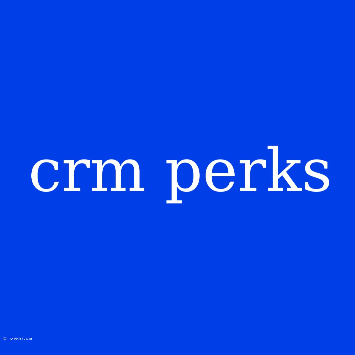 Crm Perks