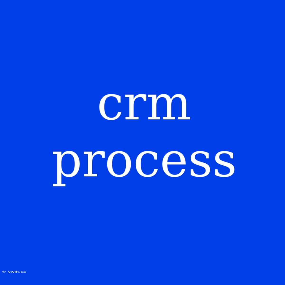 Crm Process