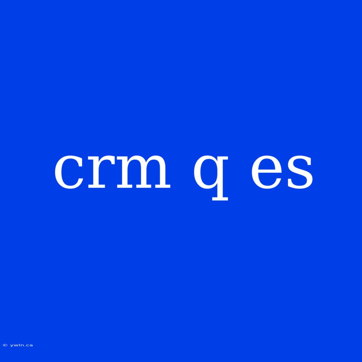 Crm Q Es