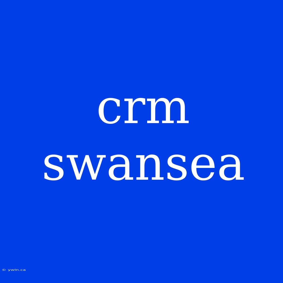 Crm Swansea