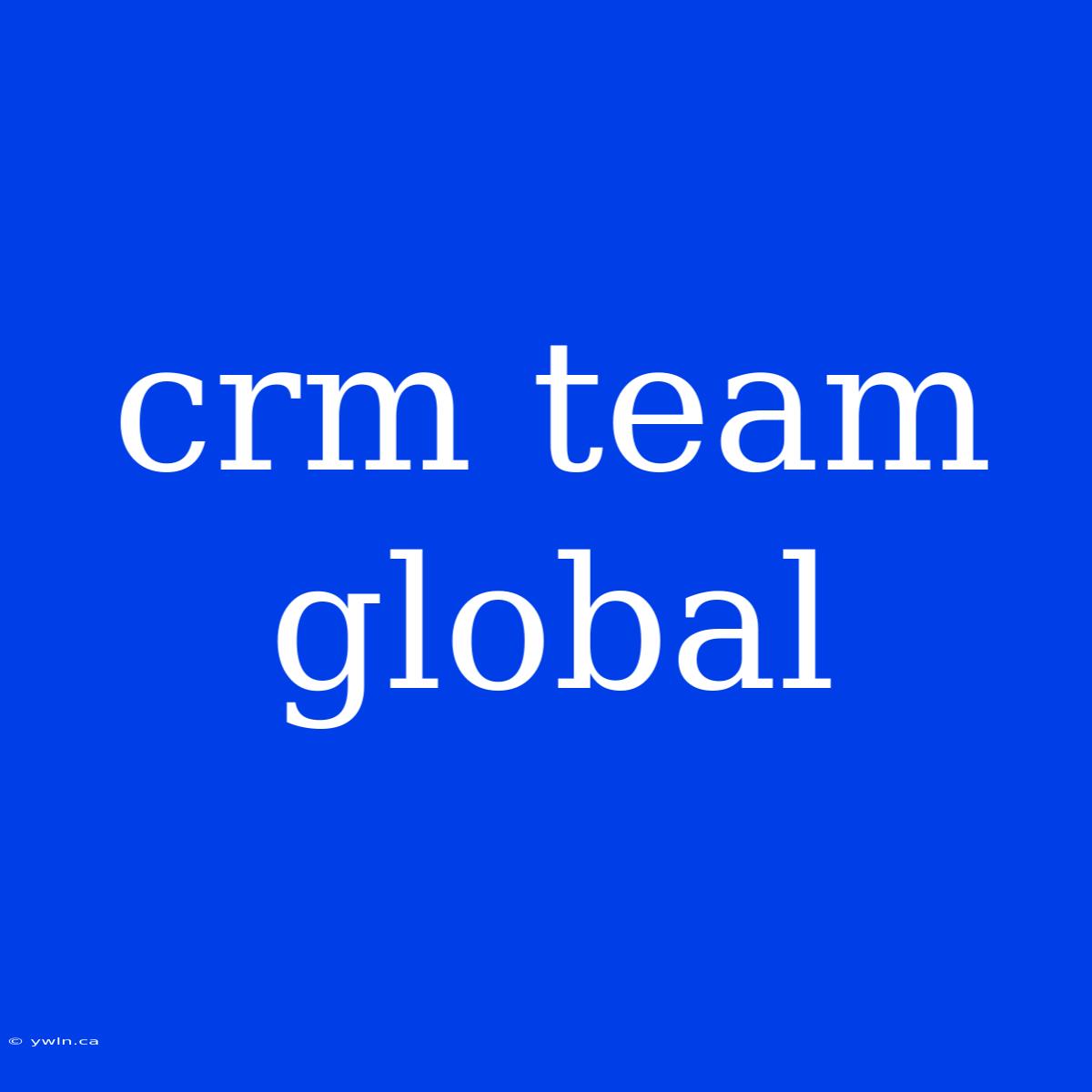 Crm Team Global