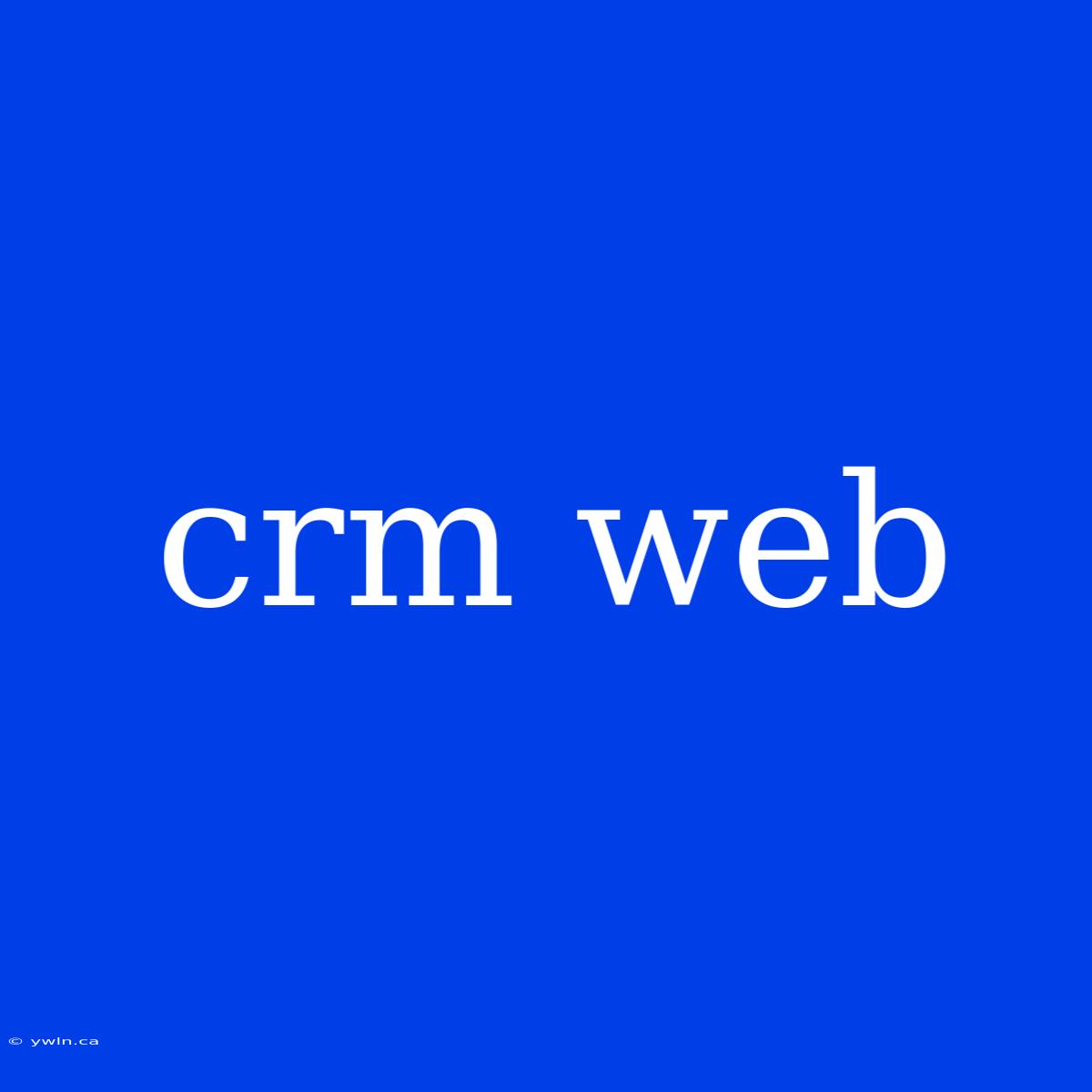 Crm Web