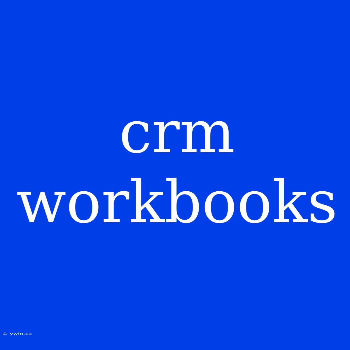 Crm Workbooks