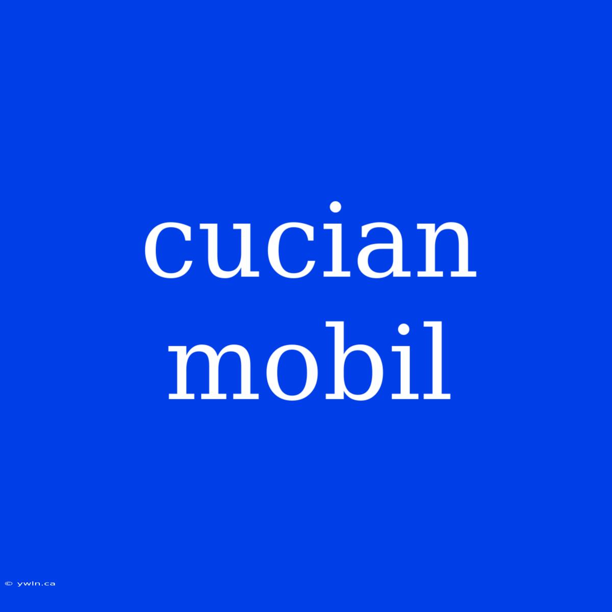 Cucian Mobil