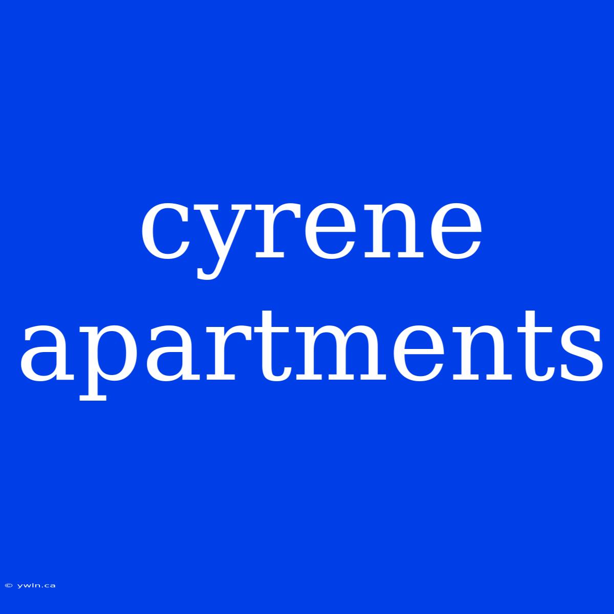 Cyrene Apartments