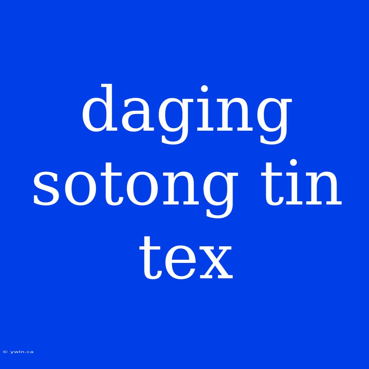 Daging Sotong Tin Tex