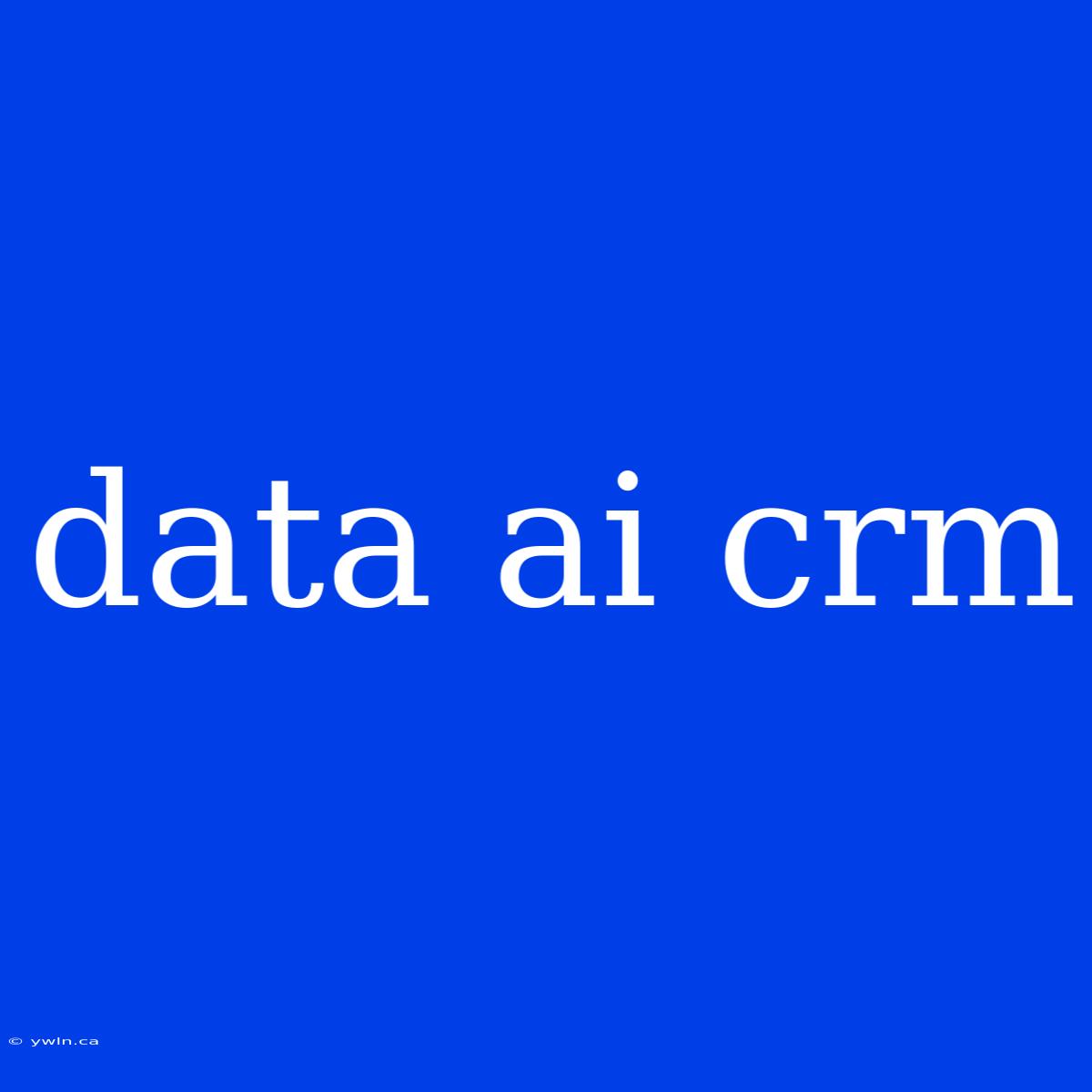 Data Ai Crm