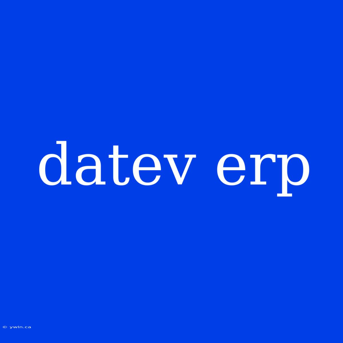 Datev Erp