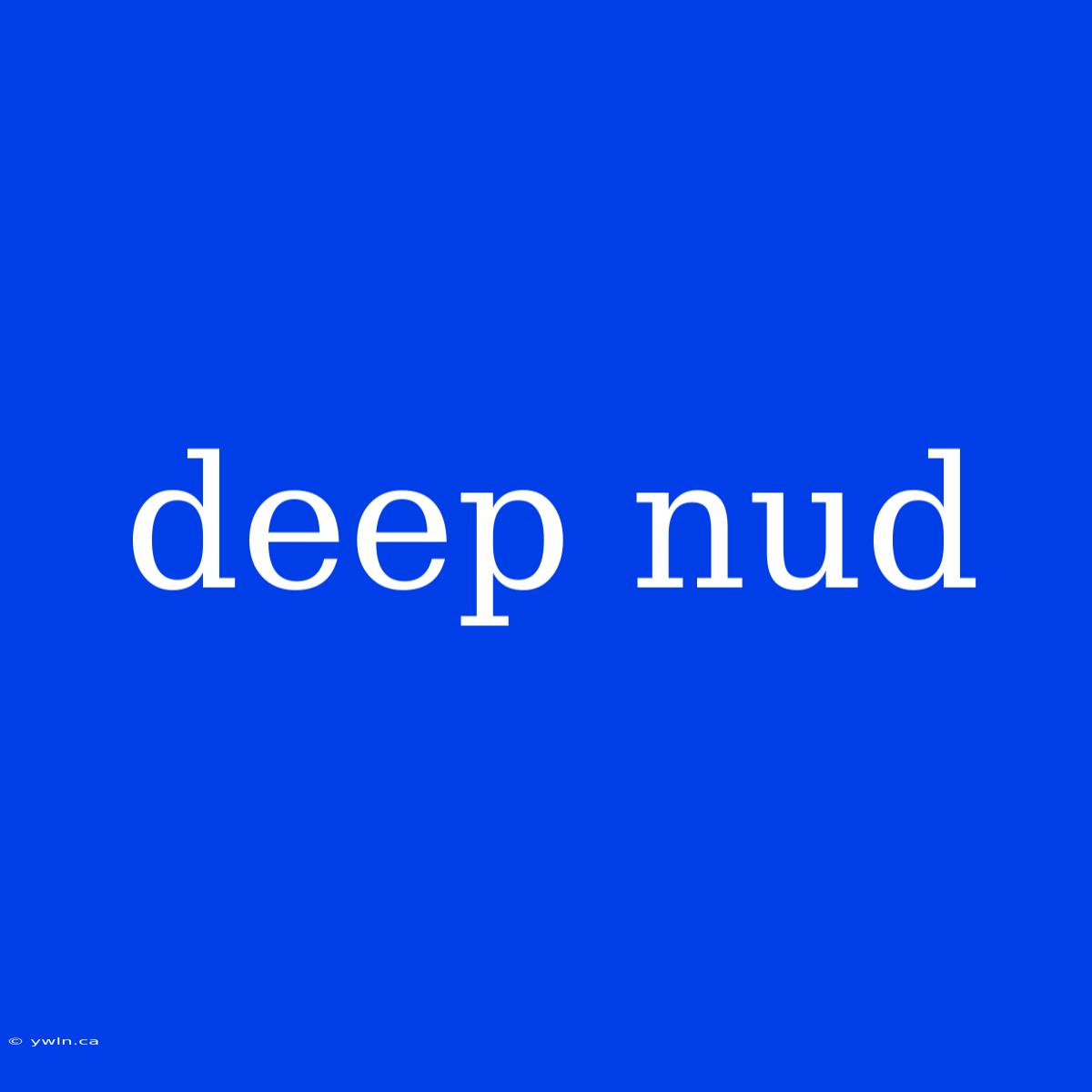 Deep Nud