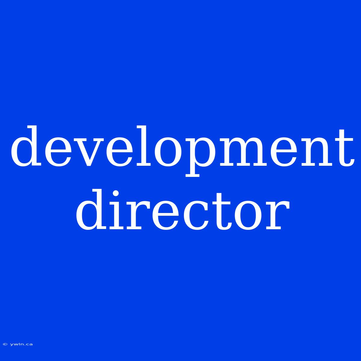 Development Director