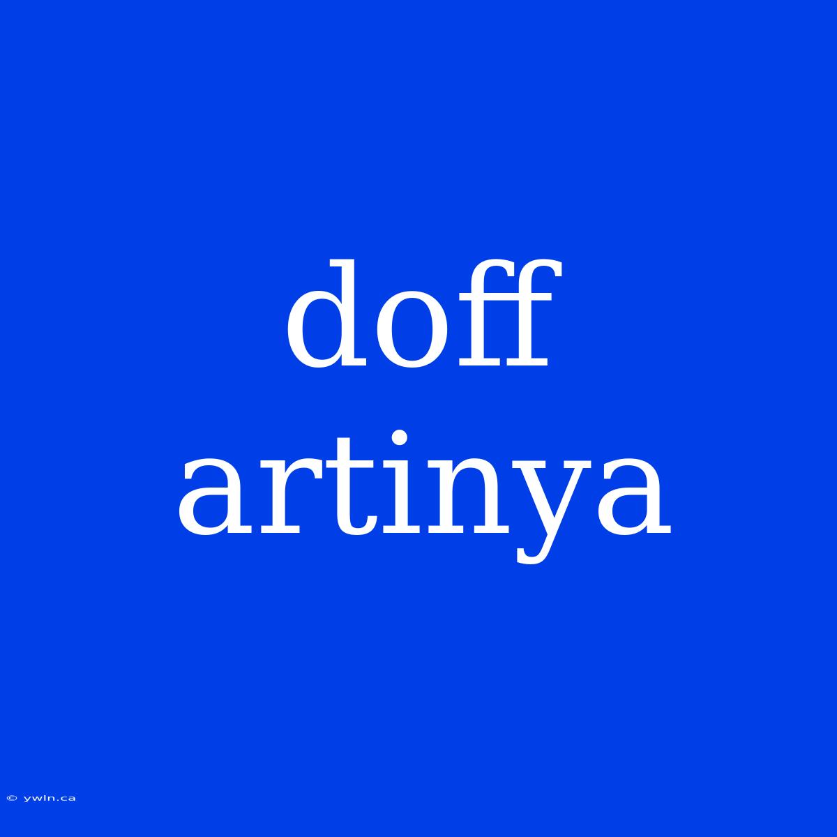 Doff Artinya