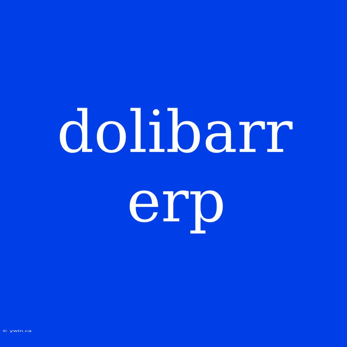 Dolibarr Erp