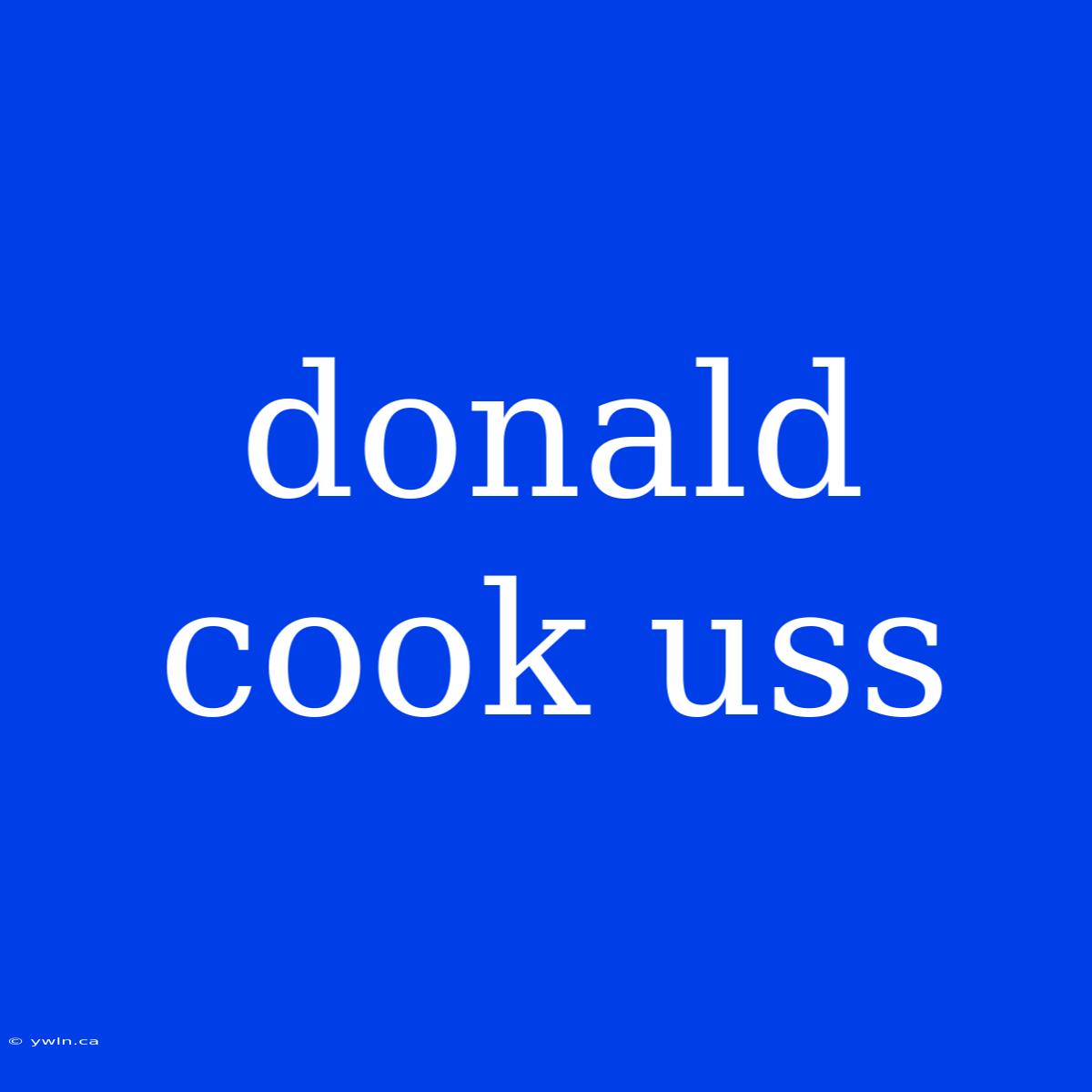 Donald Cook Uss