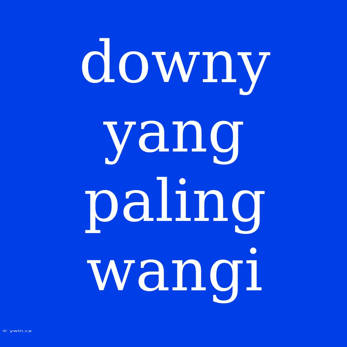 Downy Yang Paling Wangi