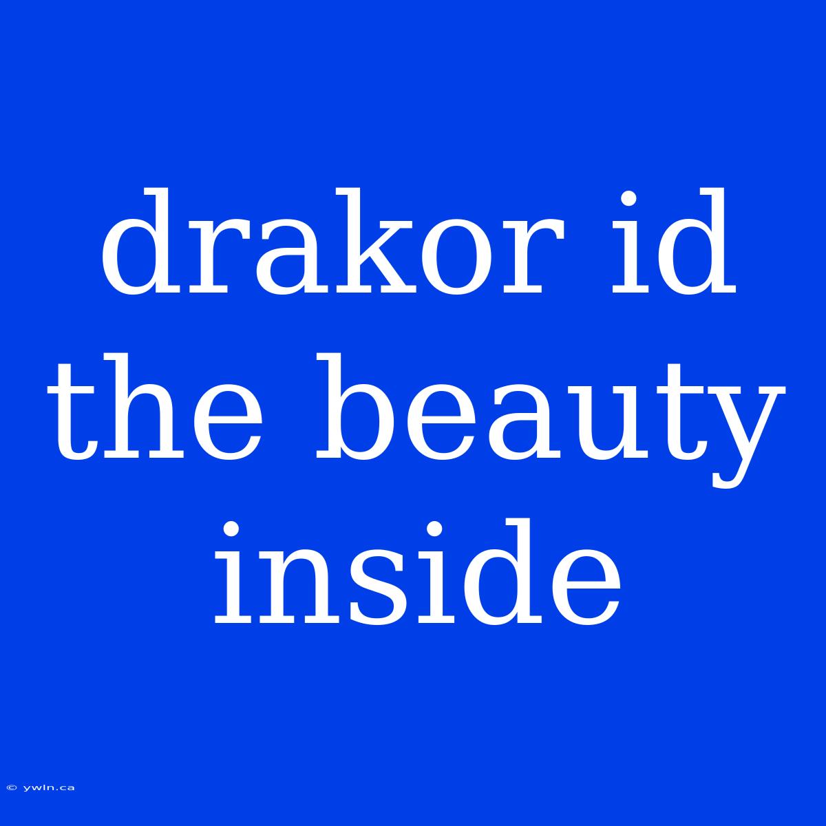 Drakor Id The Beauty Inside