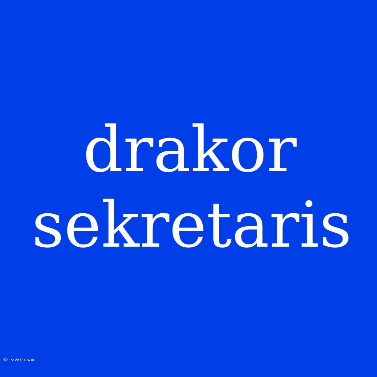 Drakor Sekretaris