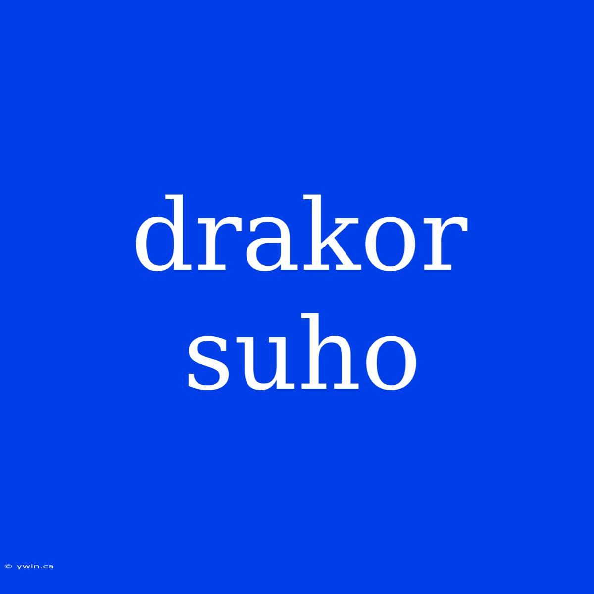 Drakor Suho