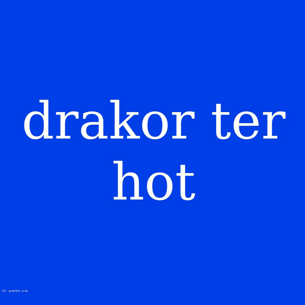 Drakor Ter Hot