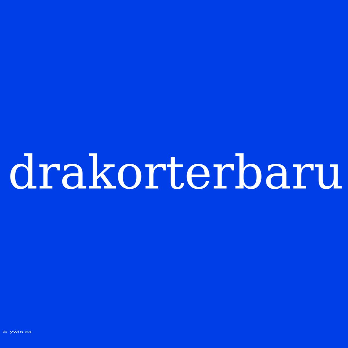 Drakorterbaru