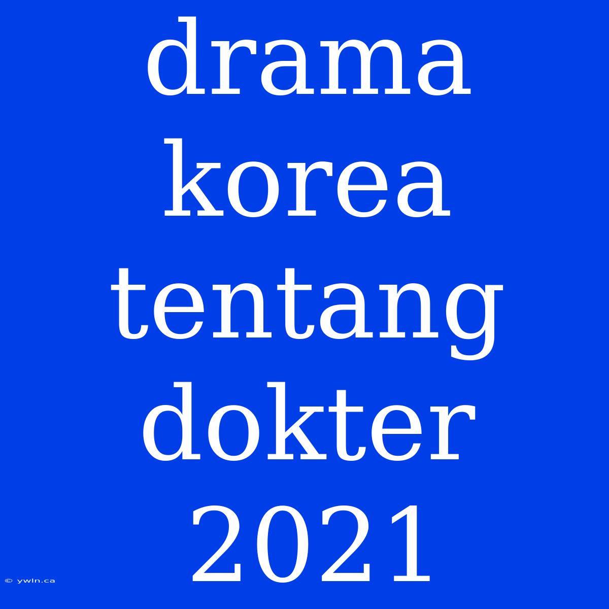 Drama Korea Tentang Dokter 2021