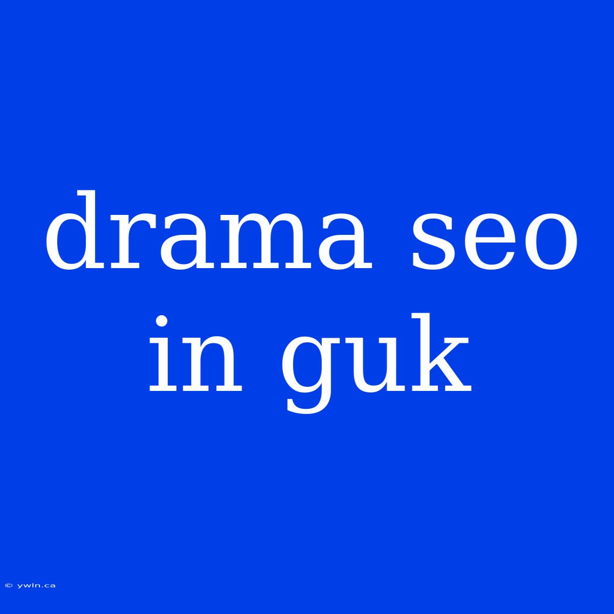 Drama Seo In Guk