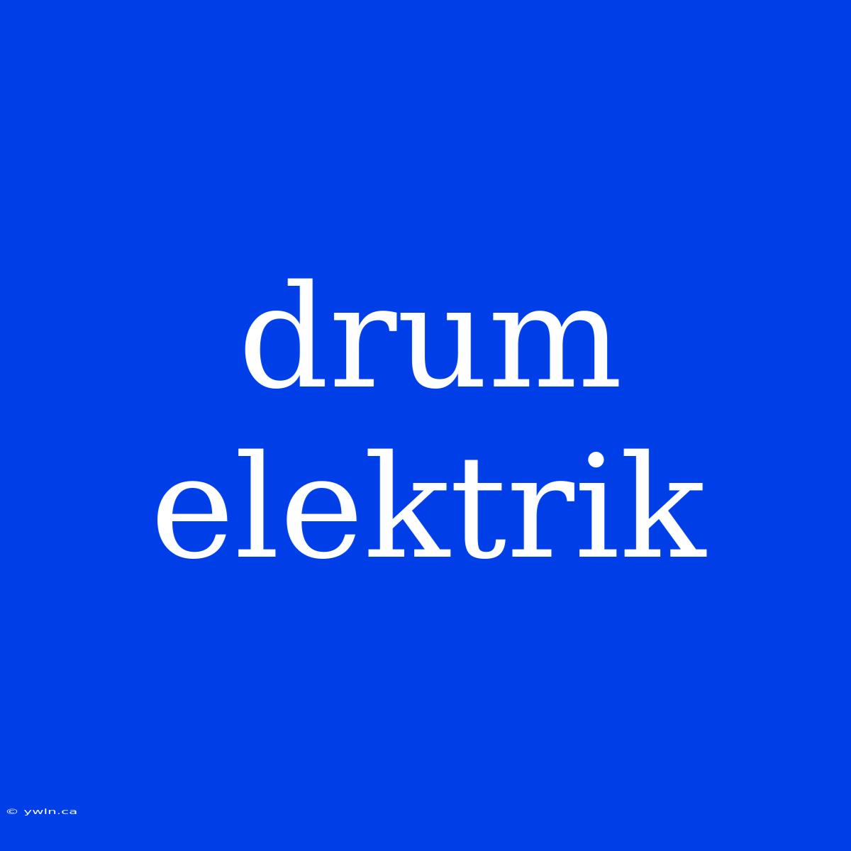 Drum Elektrik