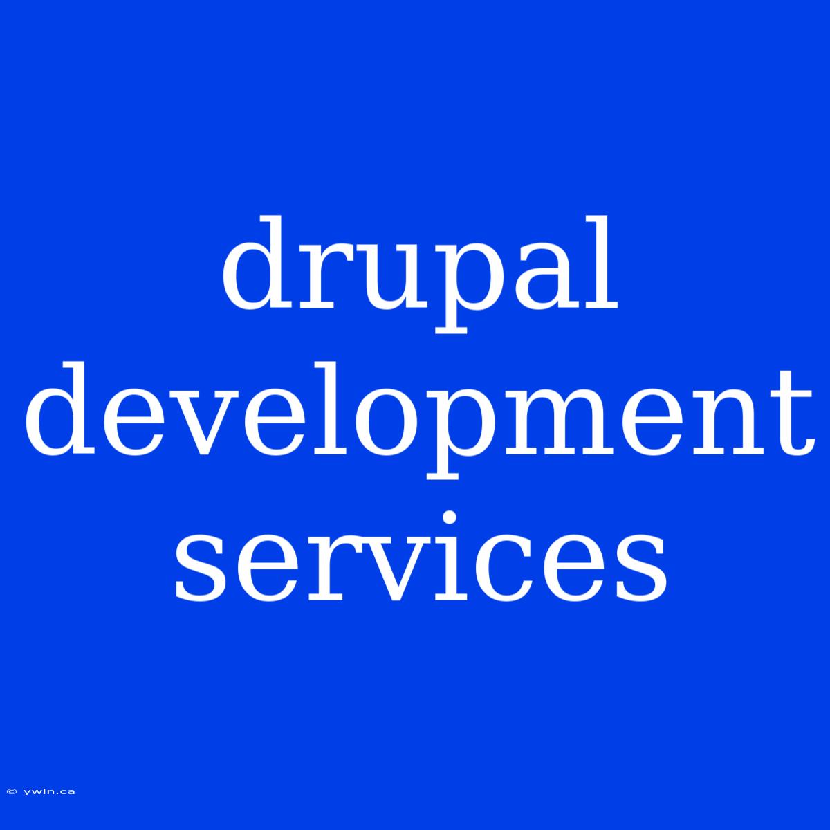 Drupal Development Services