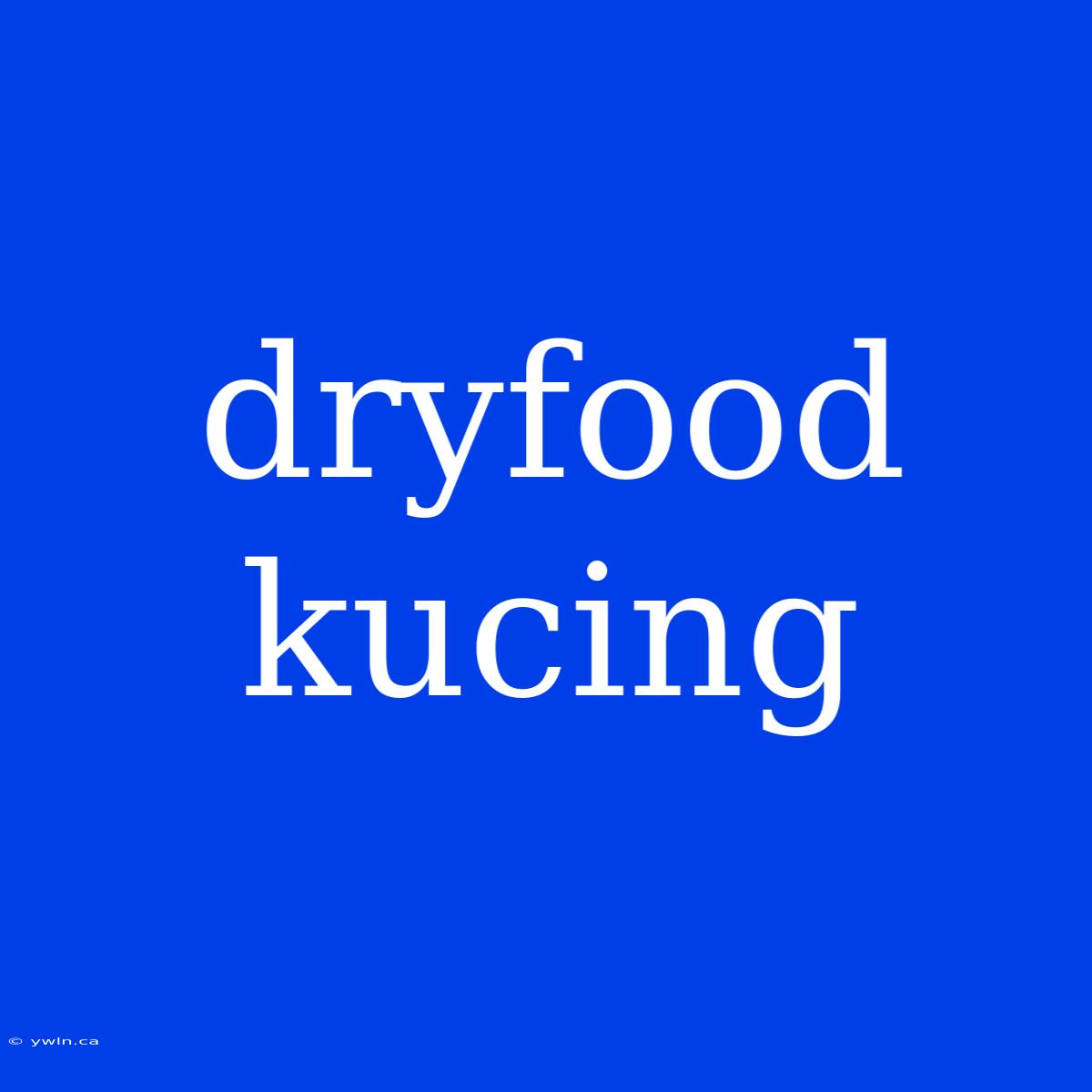 Dryfood Kucing