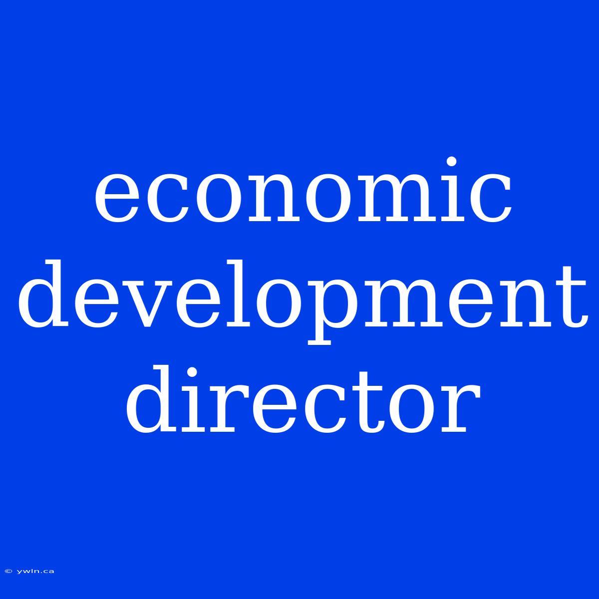 Economic Development Director