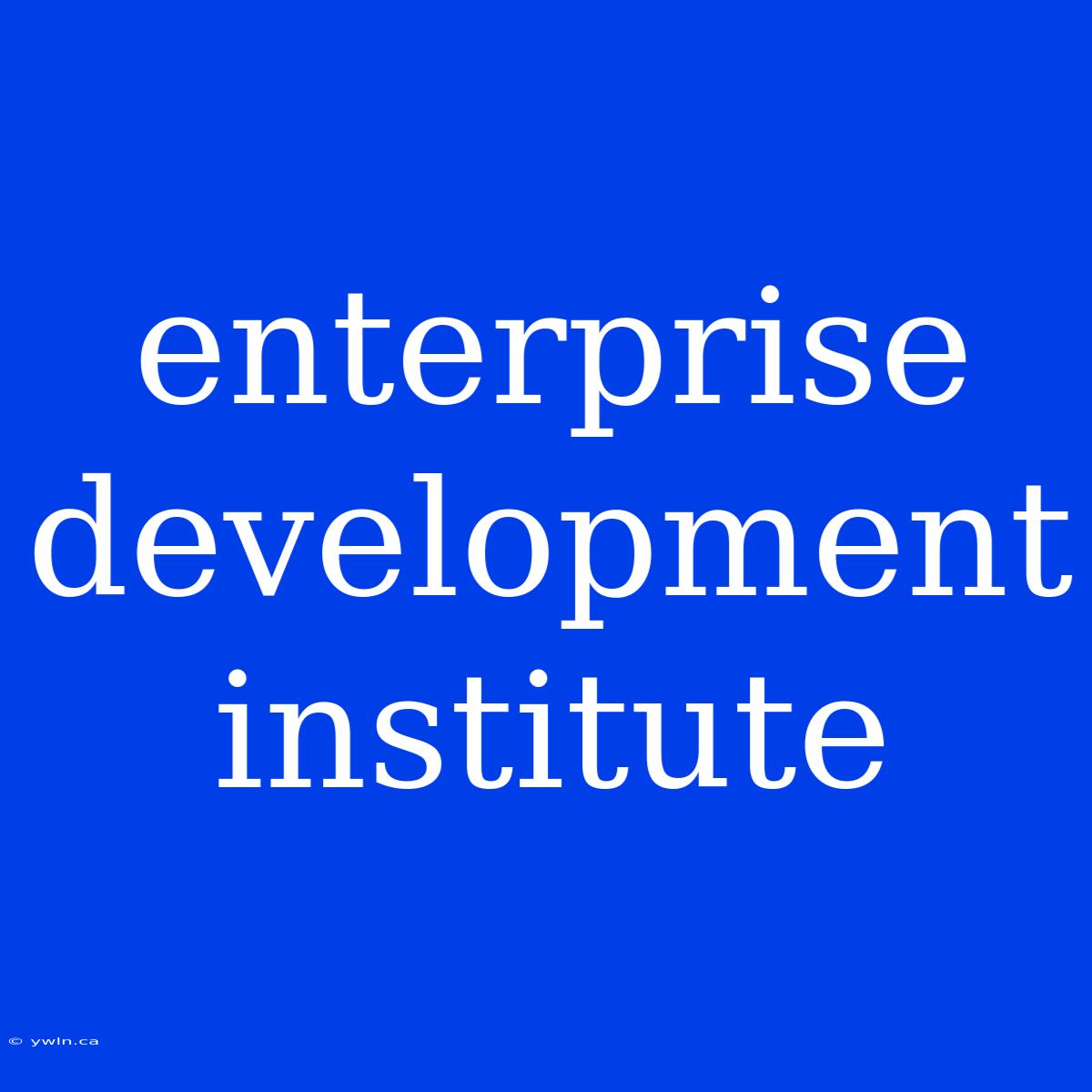 Enterprise Development Institute