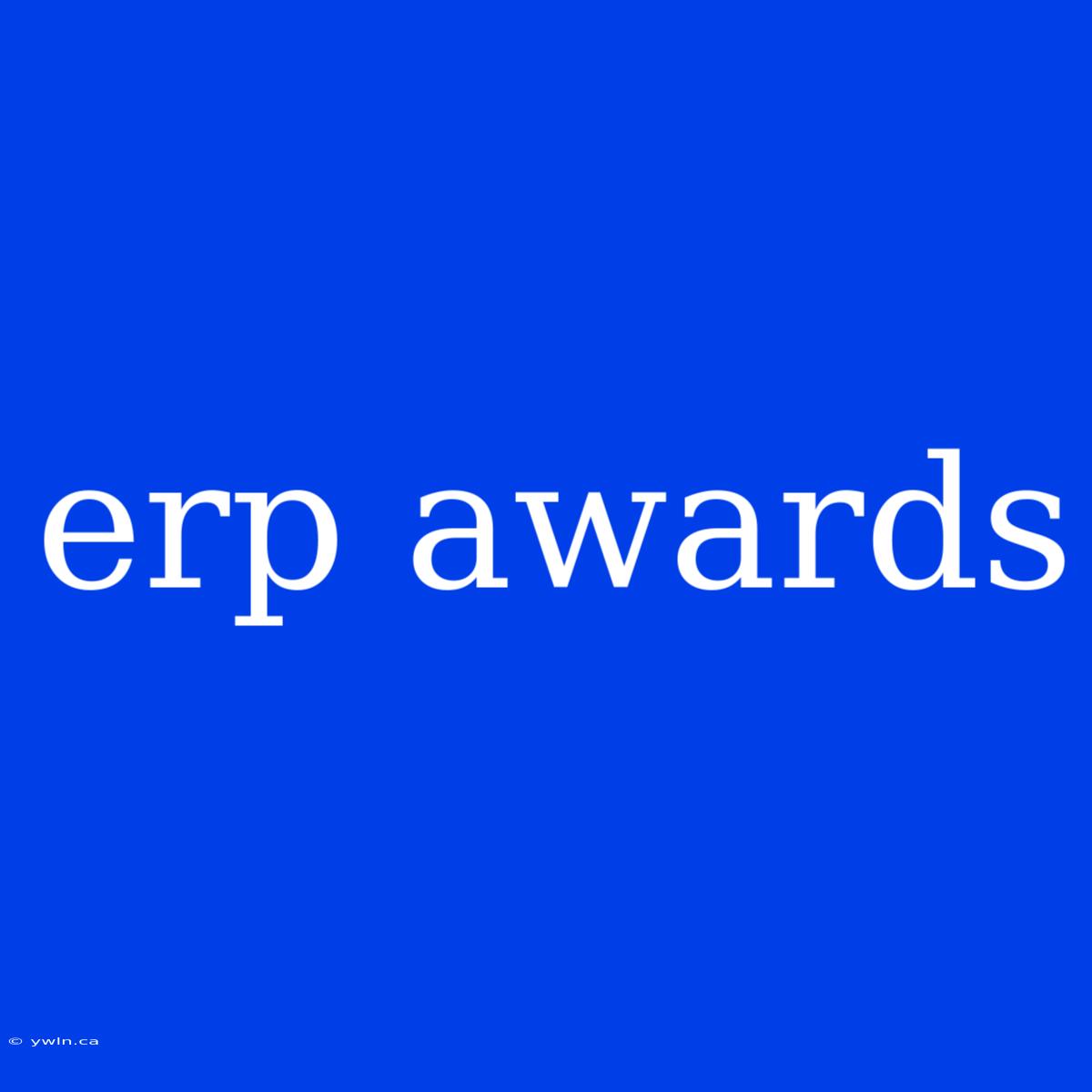 Erp Awards