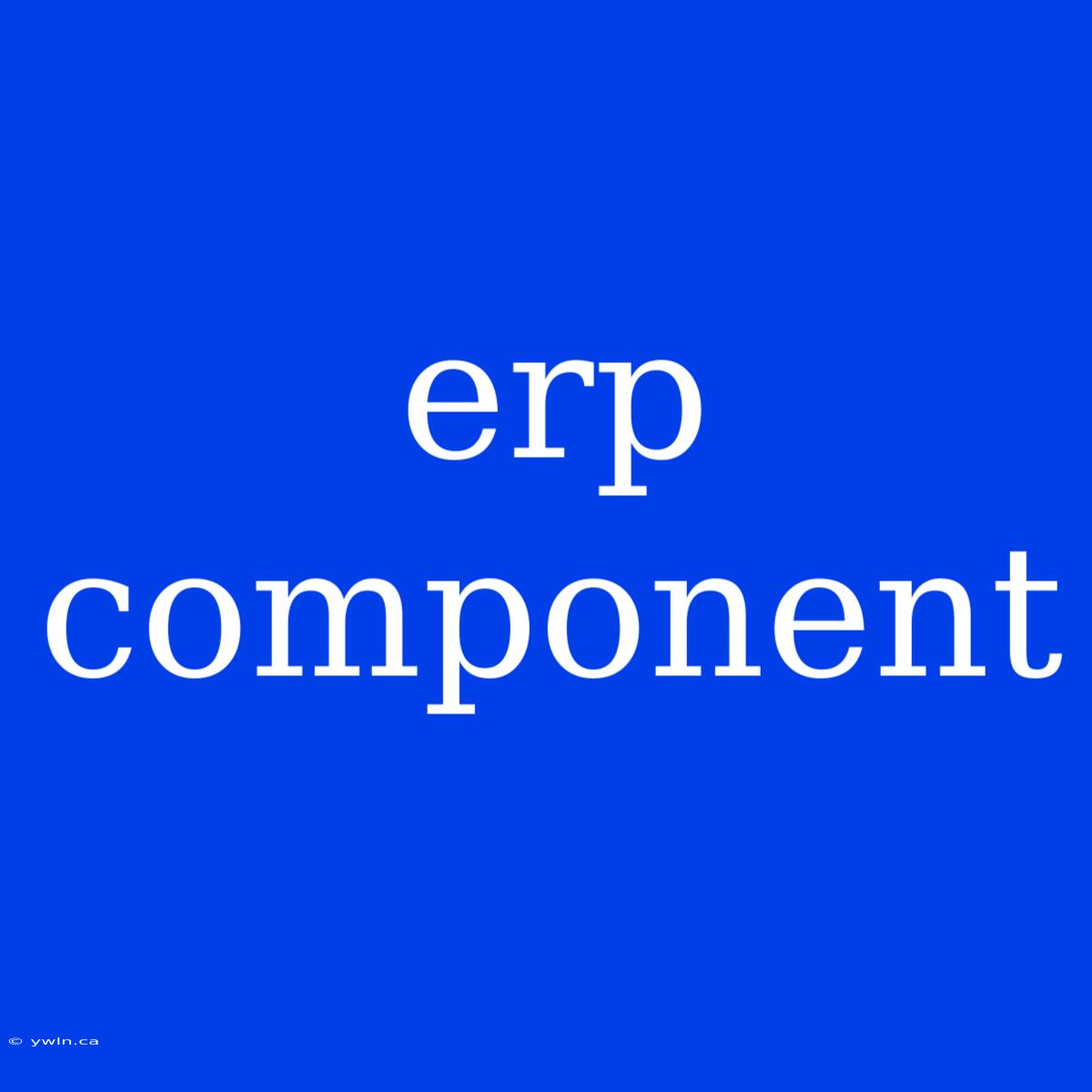 Erp Component