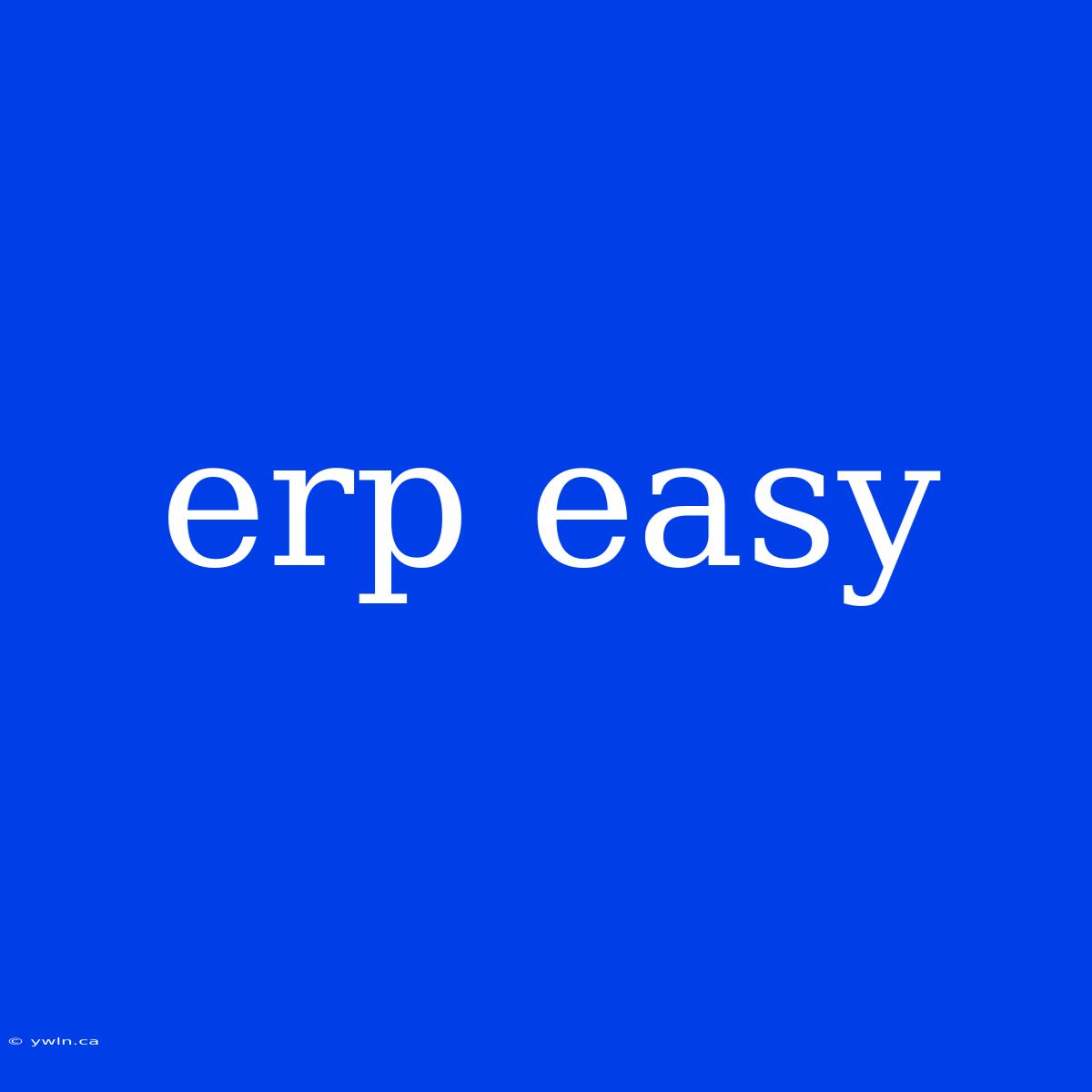 Erp Easy