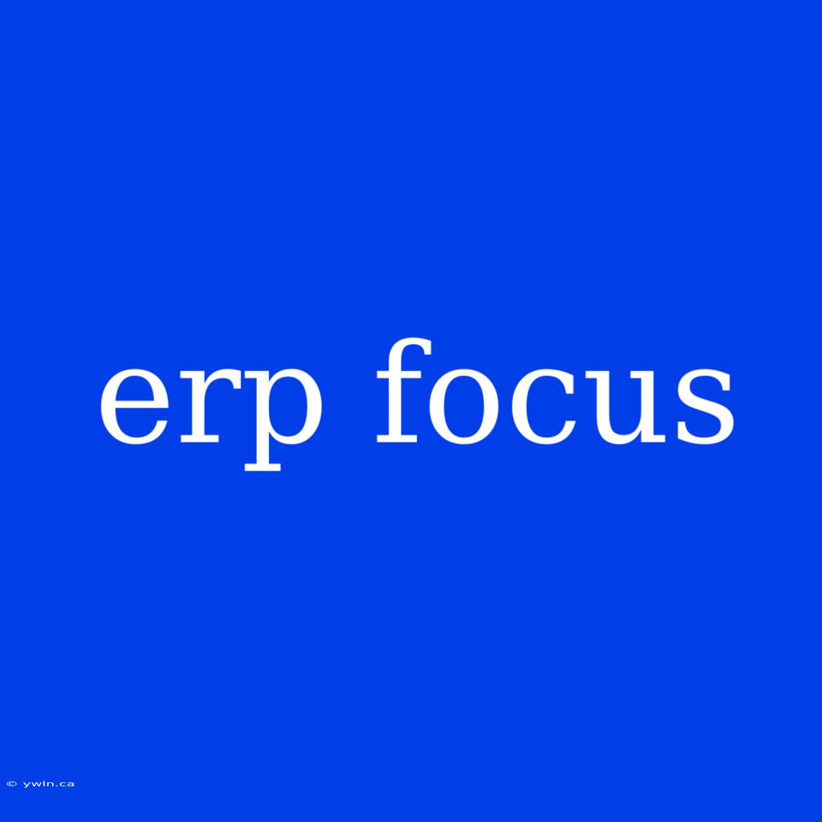 Erp Focus