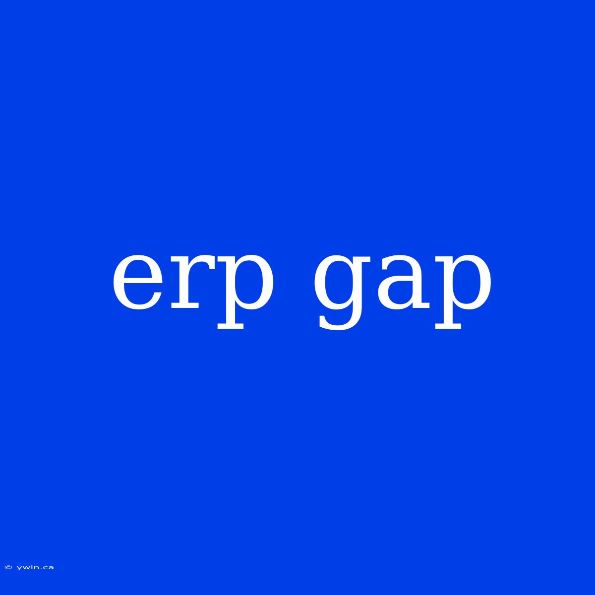 Erp Gap