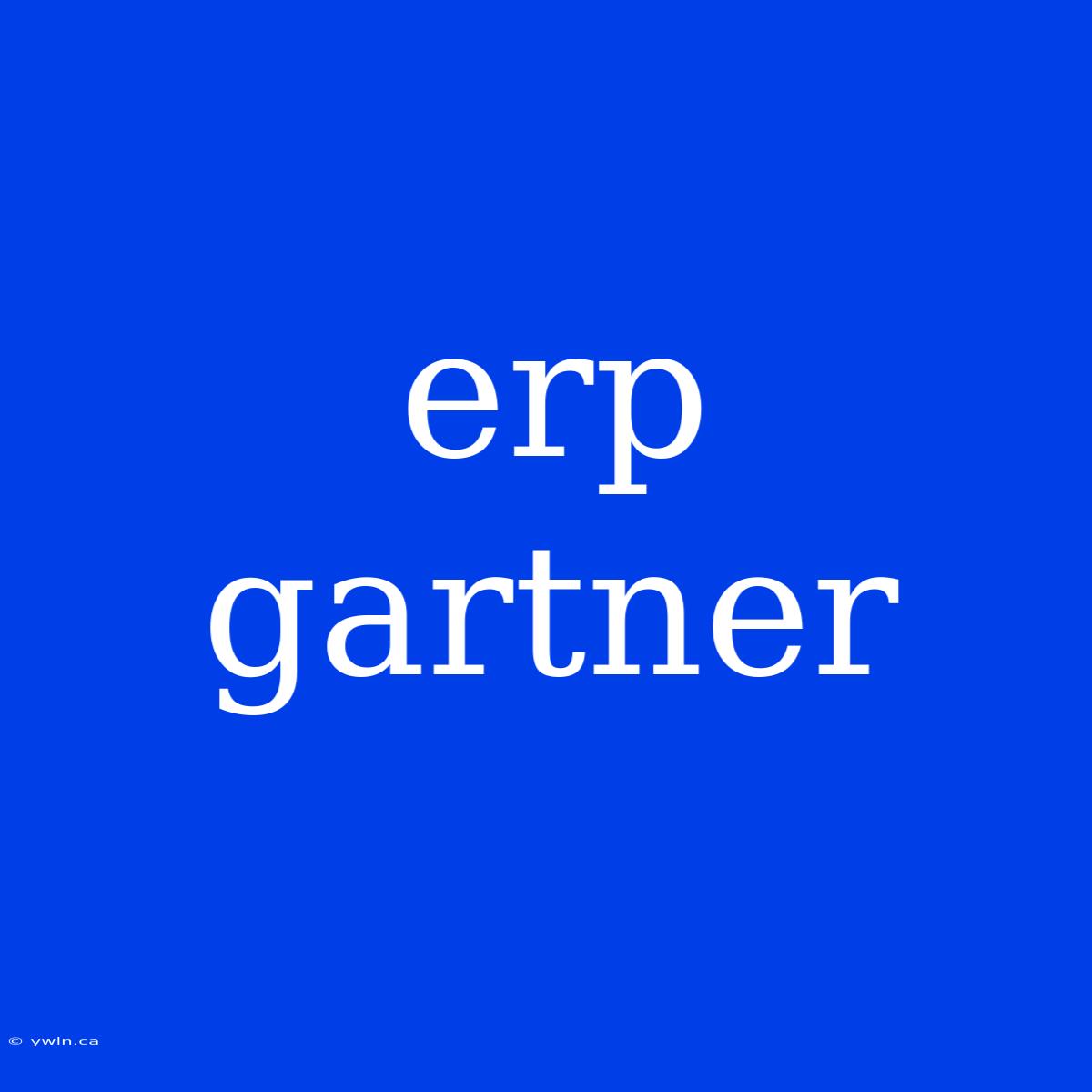 Erp Gartner