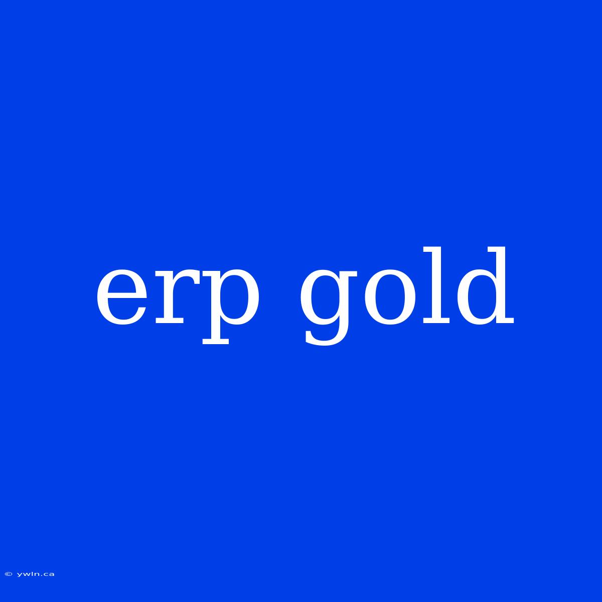 Erp Gold