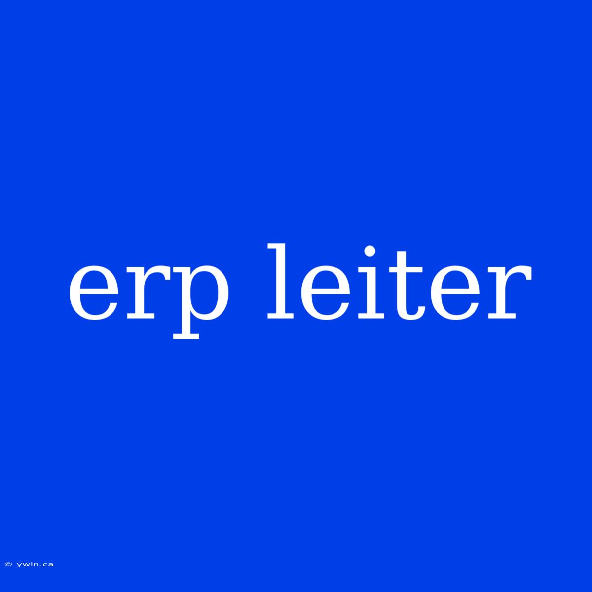 Erp Leiter