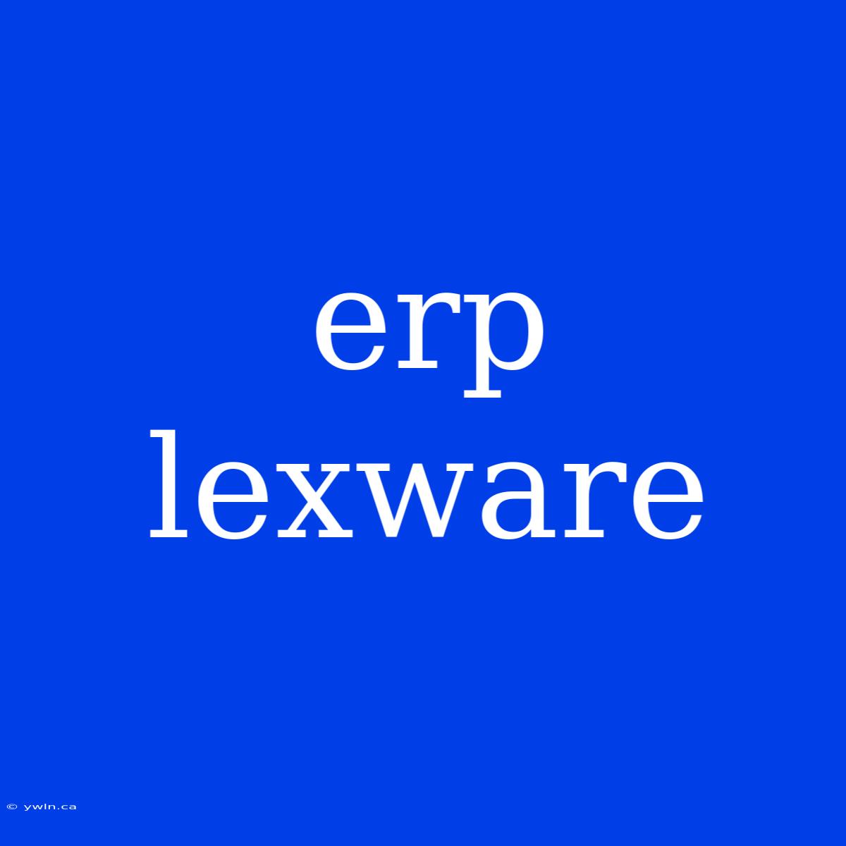 Erp Lexware