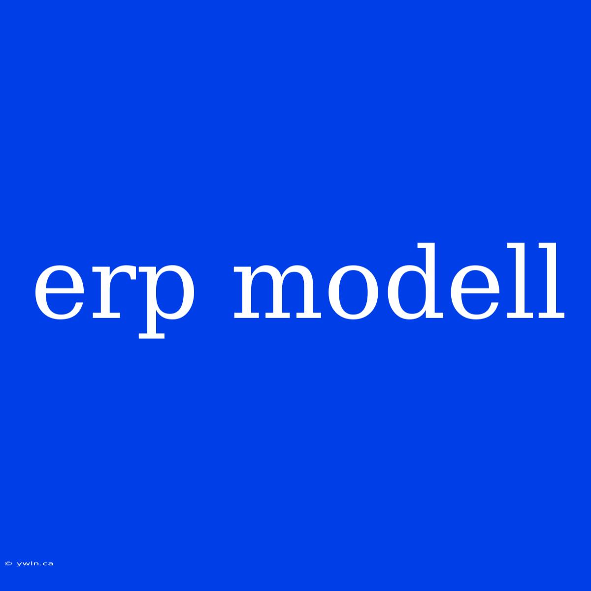 Erp Modell