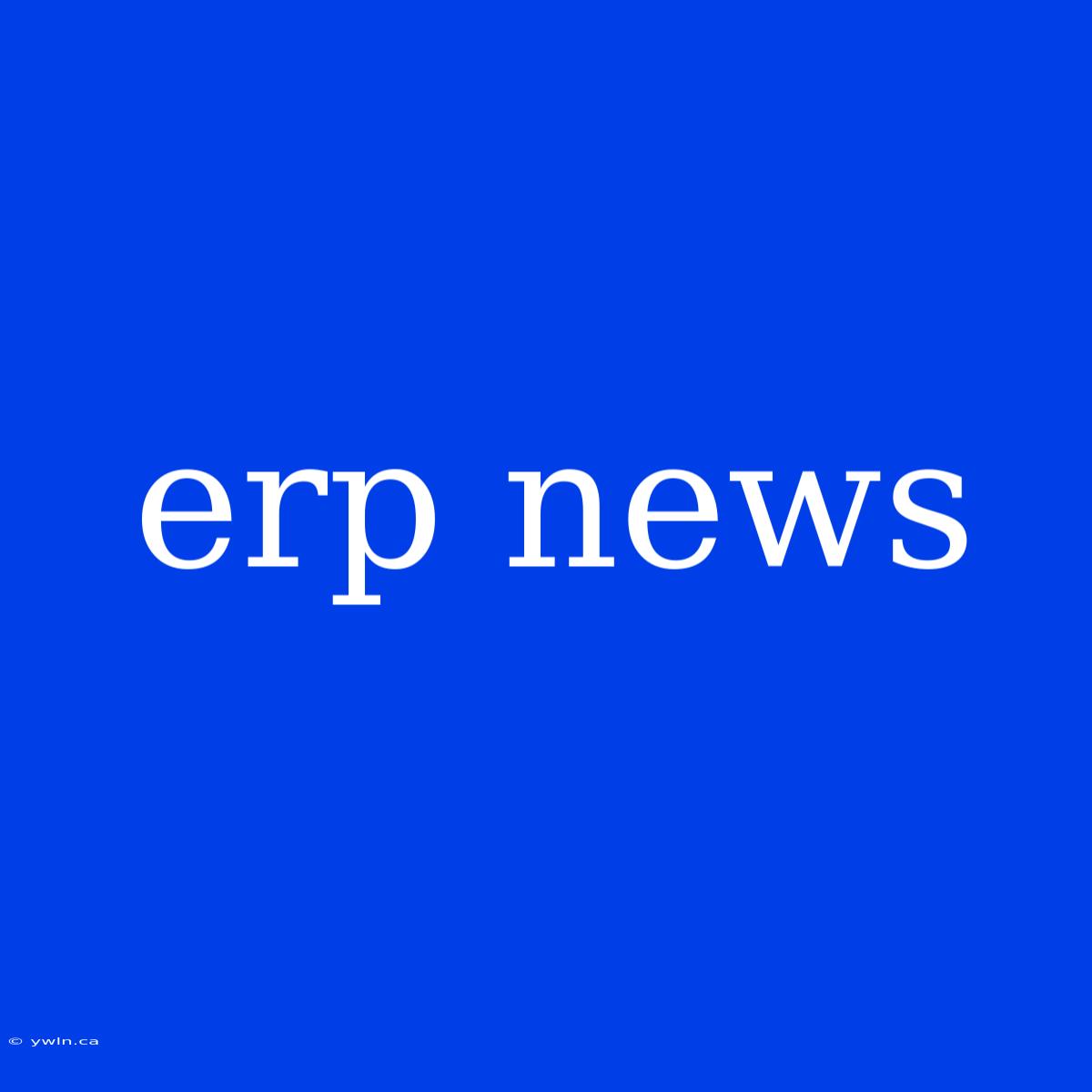 Erp News