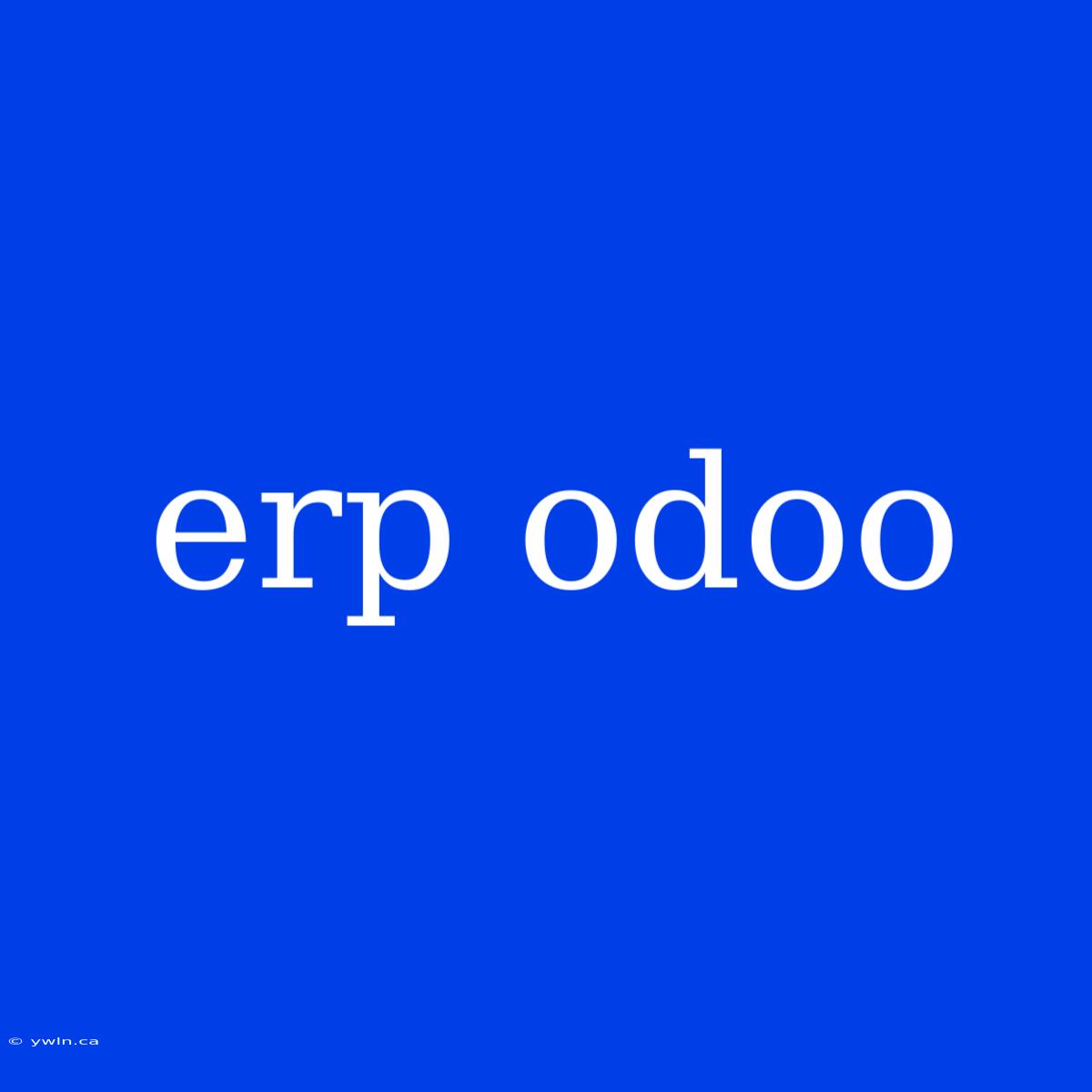 Erp Odoo