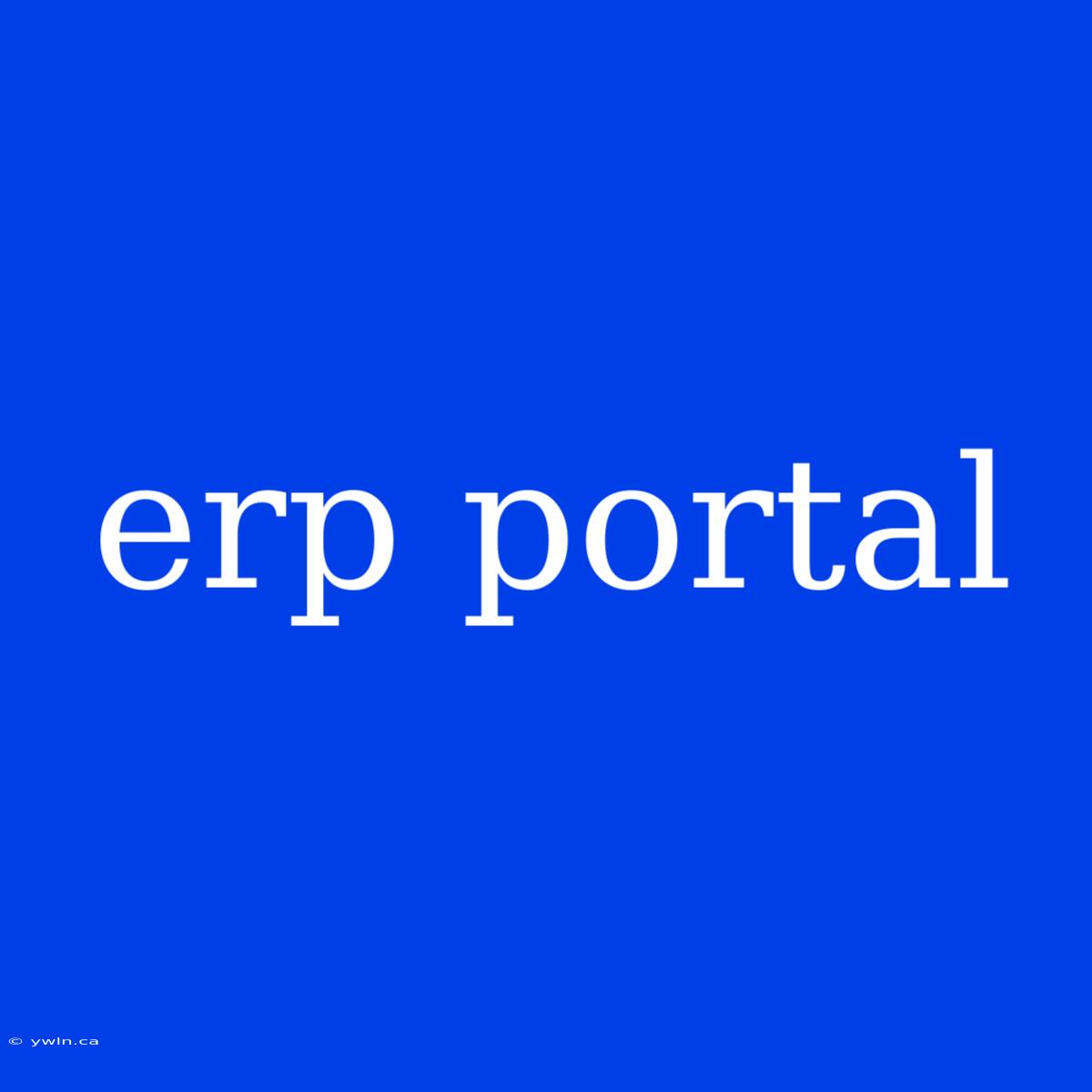 Erp Portal