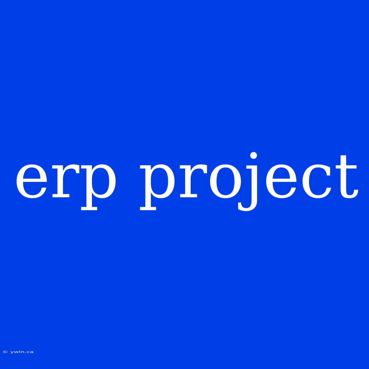 Erp Project