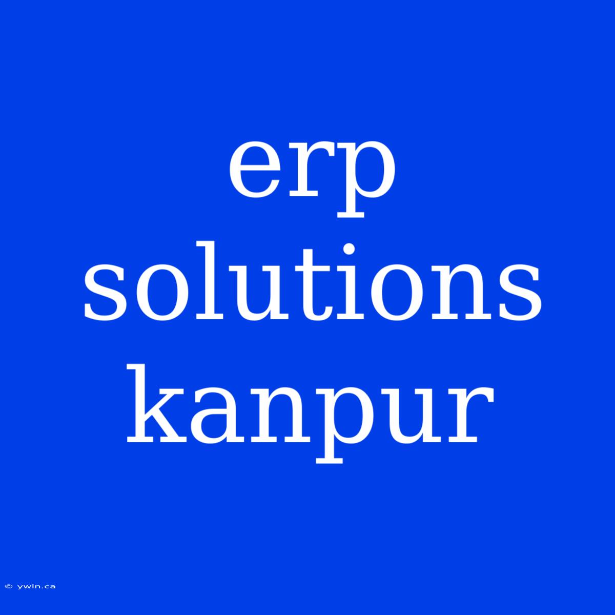 Erp Solutions Kanpur