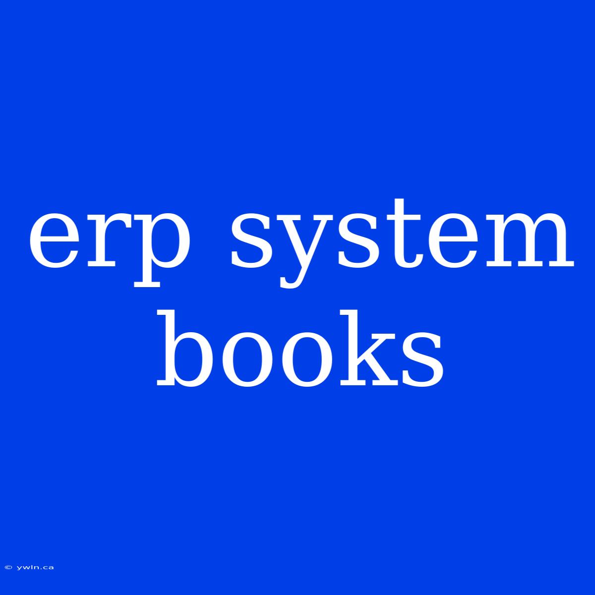 Erp System Books