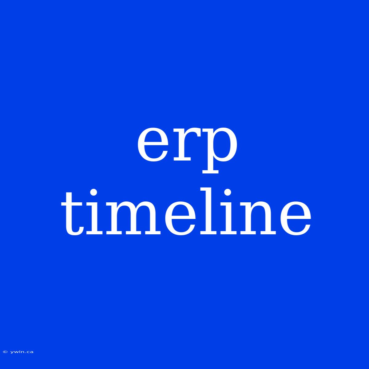 Erp Timeline